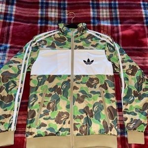Bape x Adidas track jacket size M